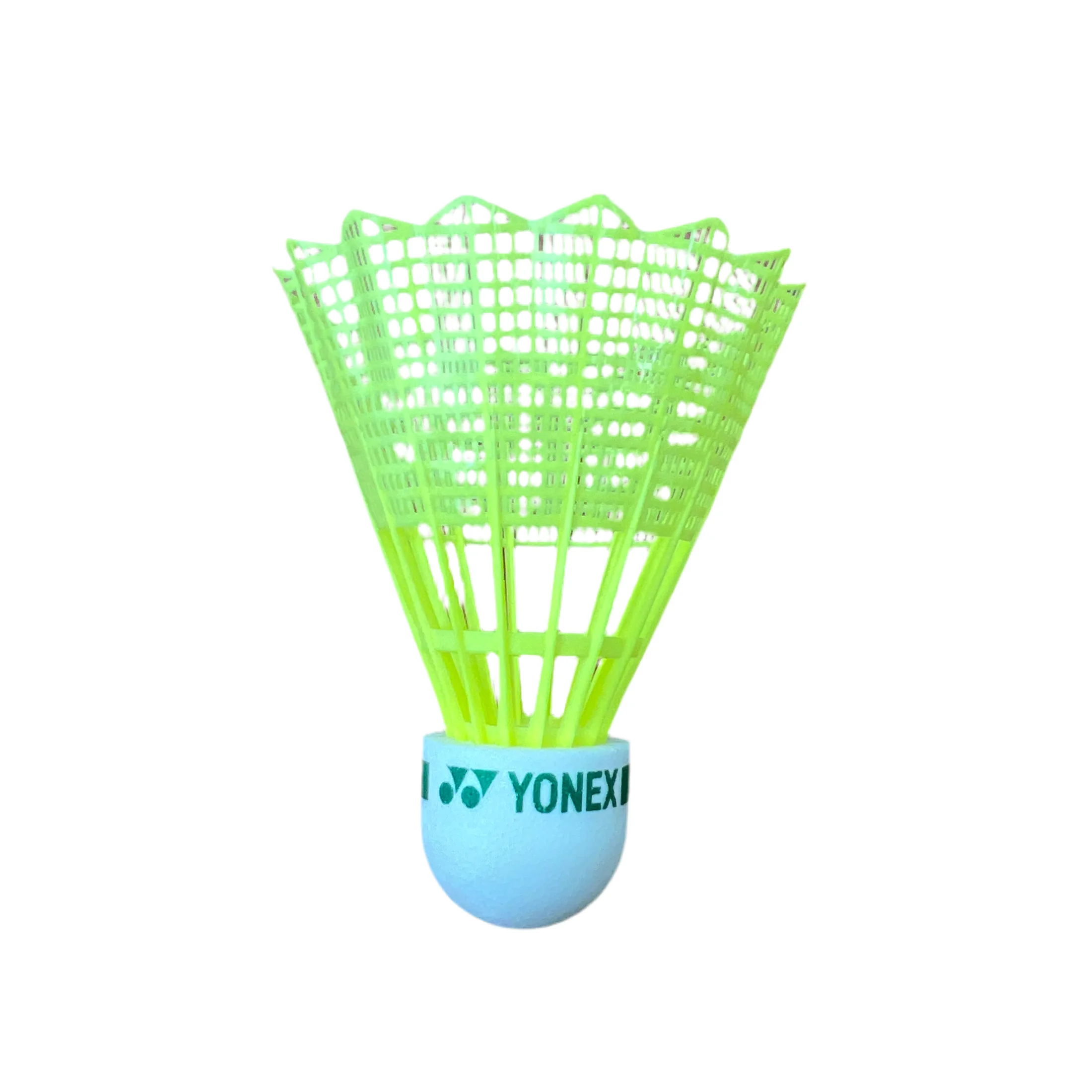 YONEX badminton Nylon Shuttlecock Yellow Green - Image 3