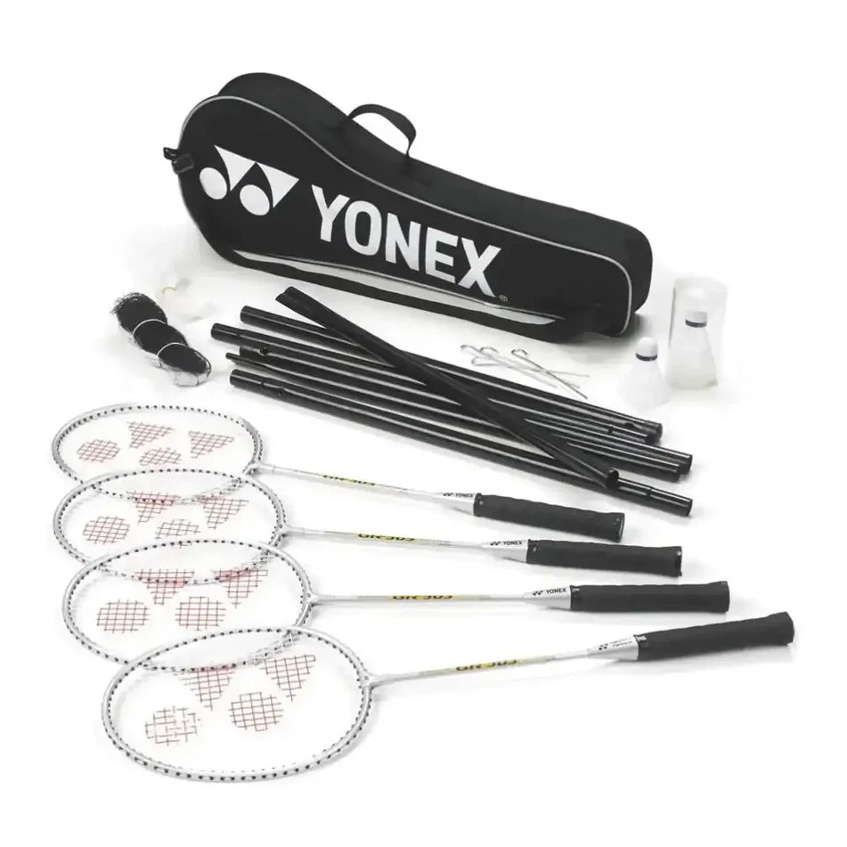 YONEX 4-Player Badminton Set 4Racket/Shuttlecocks/Net/Poles/Bag - Image 2