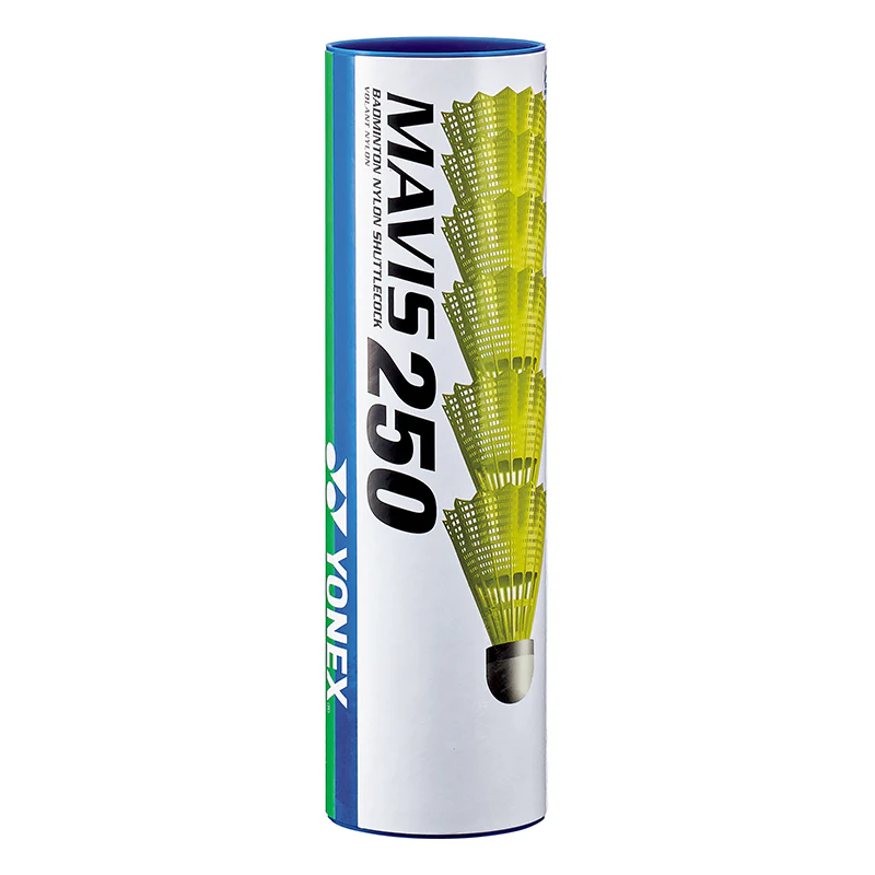 YONEX Mavis 250 Medium Speed Nylon Shuttlecocks (Yellow) Badminton Shuttlecock