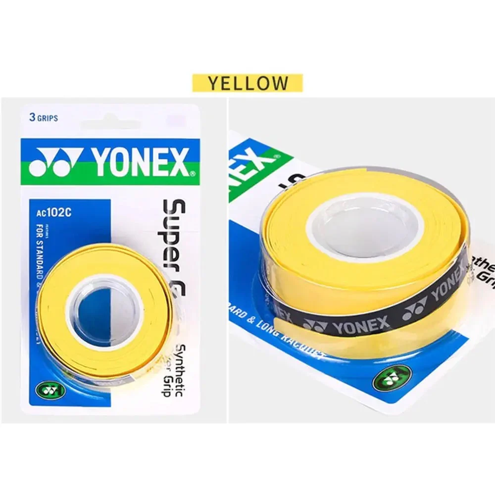 YONEX Super Grap AC102C/EX Over Grip Tape (3 Pack) - BLACK - Image 5