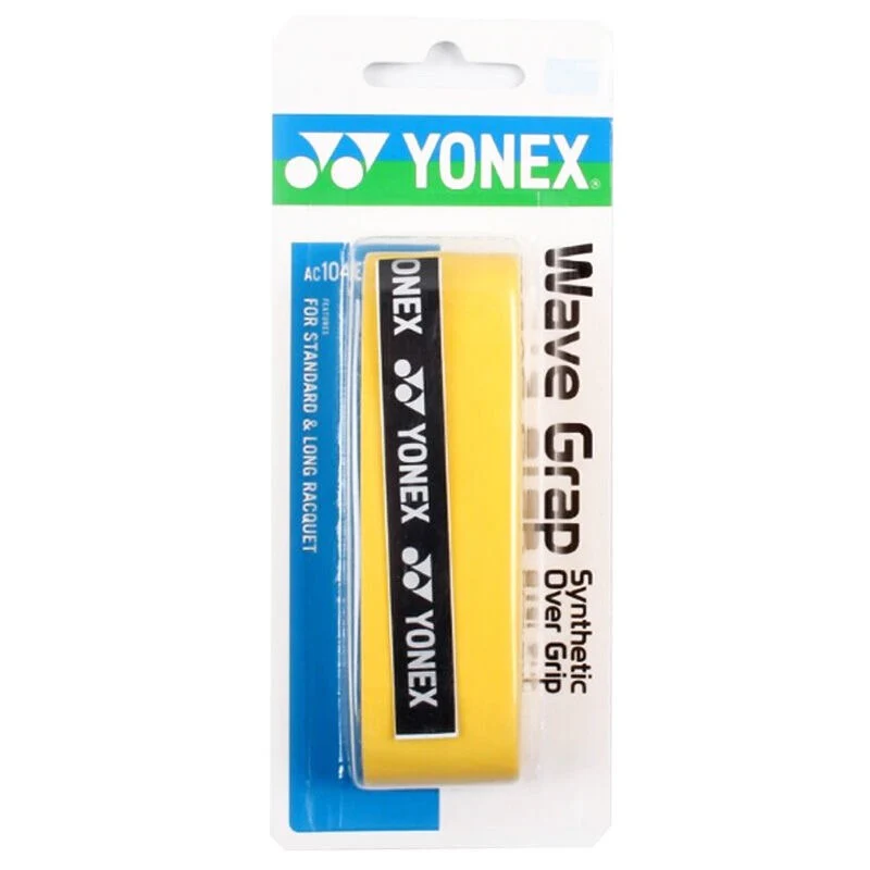 YONEX AC104EX Wave Grap (1 wrap) Racket Grip - YELLOW - Image 5