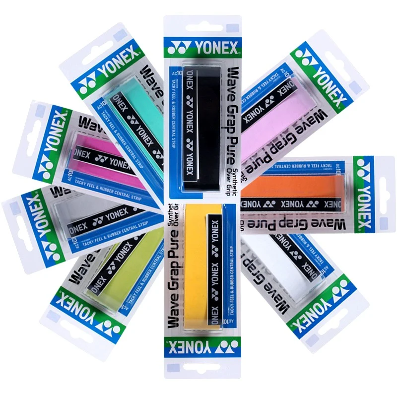 YONEX AC108WEX Wave Grap Pure Synthetic Over Grip - BLACK - Image 2