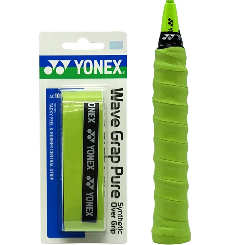 YONEX AC108WEX Wave Grap Pure Synthetic Over Grip - BLACK - Image 7