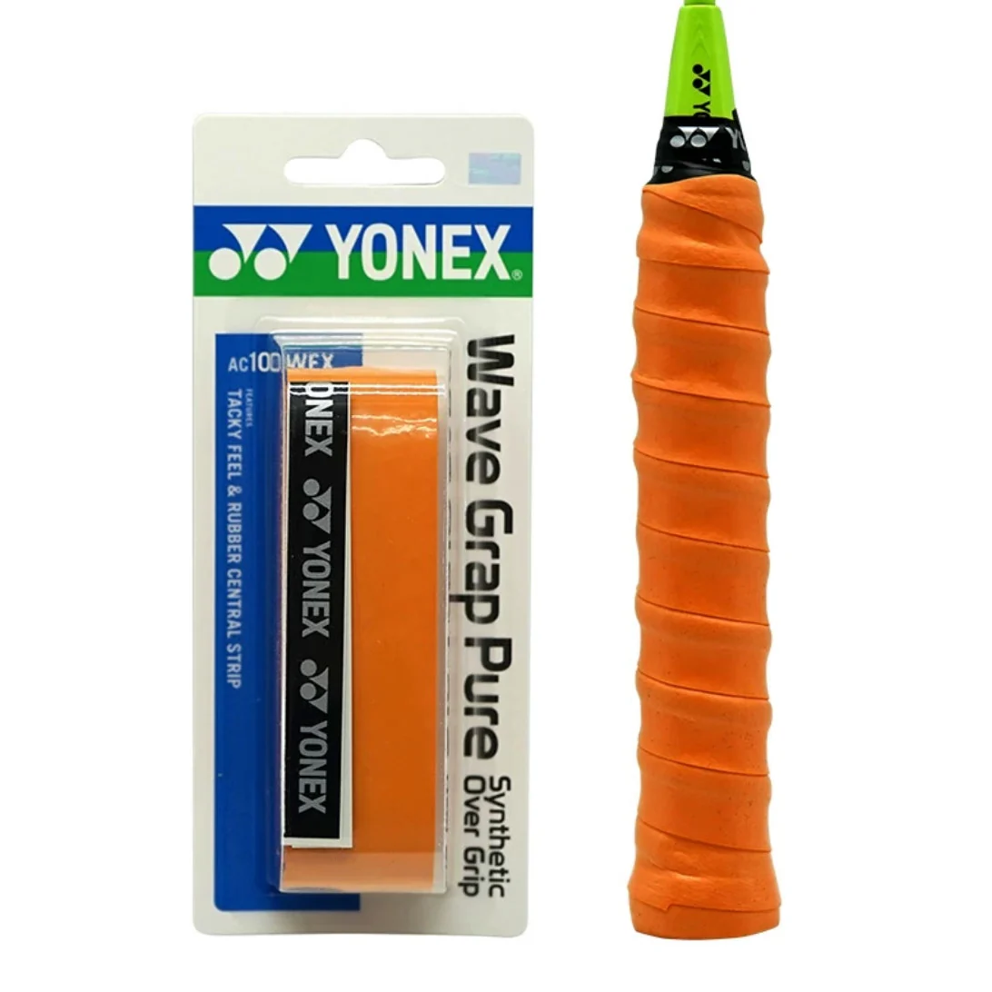 YONEX AC108WEX Wave Grap Pure Synthetic Over Grip - BLACK - Image 9