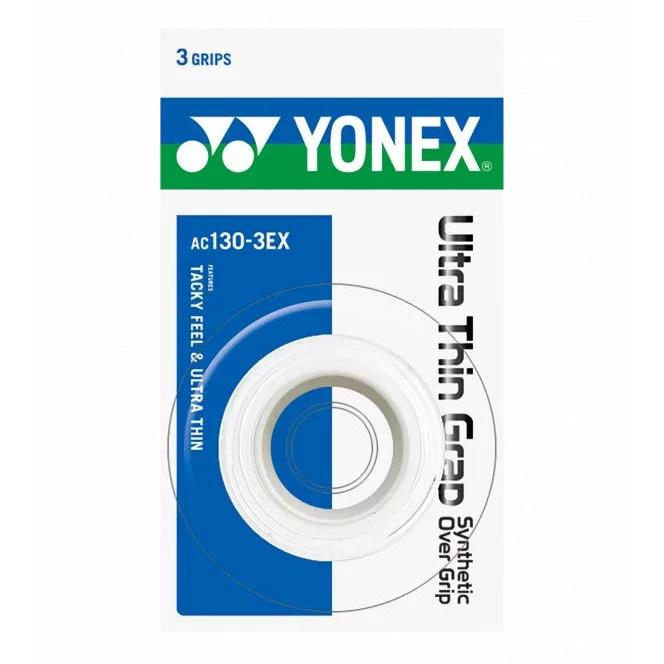 YONEX AC130-3EX Ultra Thin Grap (3 wraps) synthetic Over Grip - BLACK - Image 10