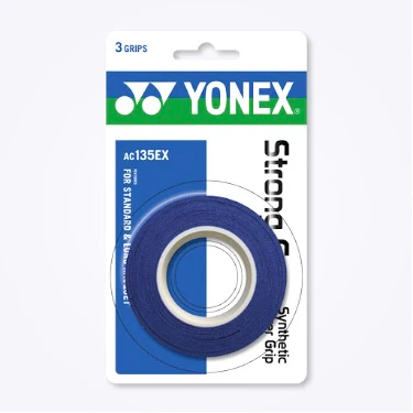 YONEX AC135EX Strong Grap 3 Grips FOR STANDARD & LONG RACQUET - BLUE - Image 2