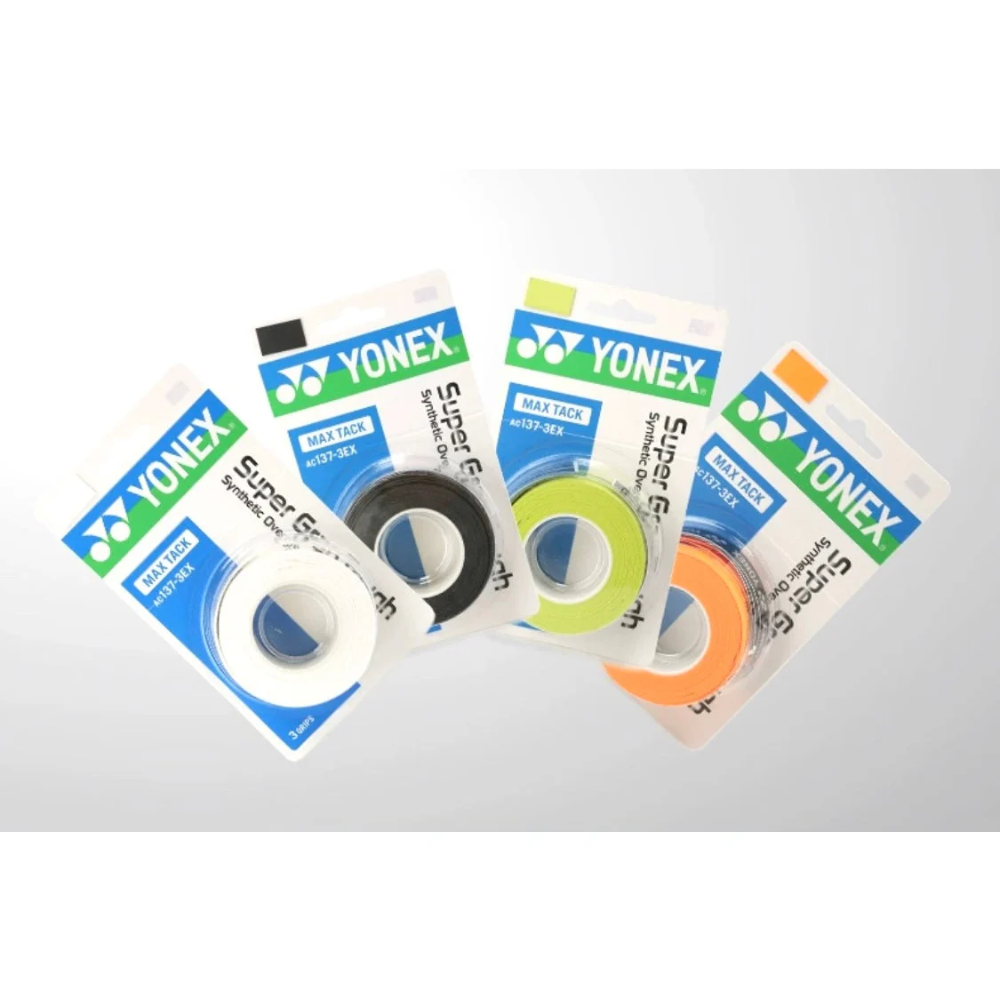YONEX AC137-3EX SUPER GRAP TOUGH MAX TACK (3 wraps) Badminton Product - BLACK