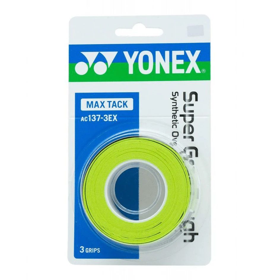 YONEX AC137-3EX SUPER GRAP TOUGH MAX TACK (3 wraps) Badminton Product - BLACK - Image 10