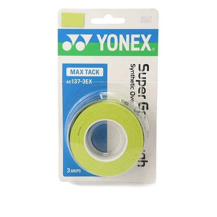YONEX AC137-3EX SUPER GRAP TOUGH MAX TACK (3 wraps) Badminton Product - BLACK - Image 7