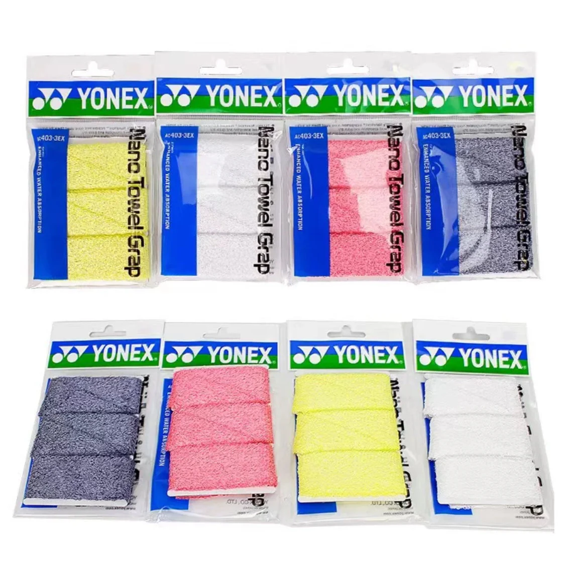 YONEX AC403-3EX Nano Towel Grap 3 Grips - RED
