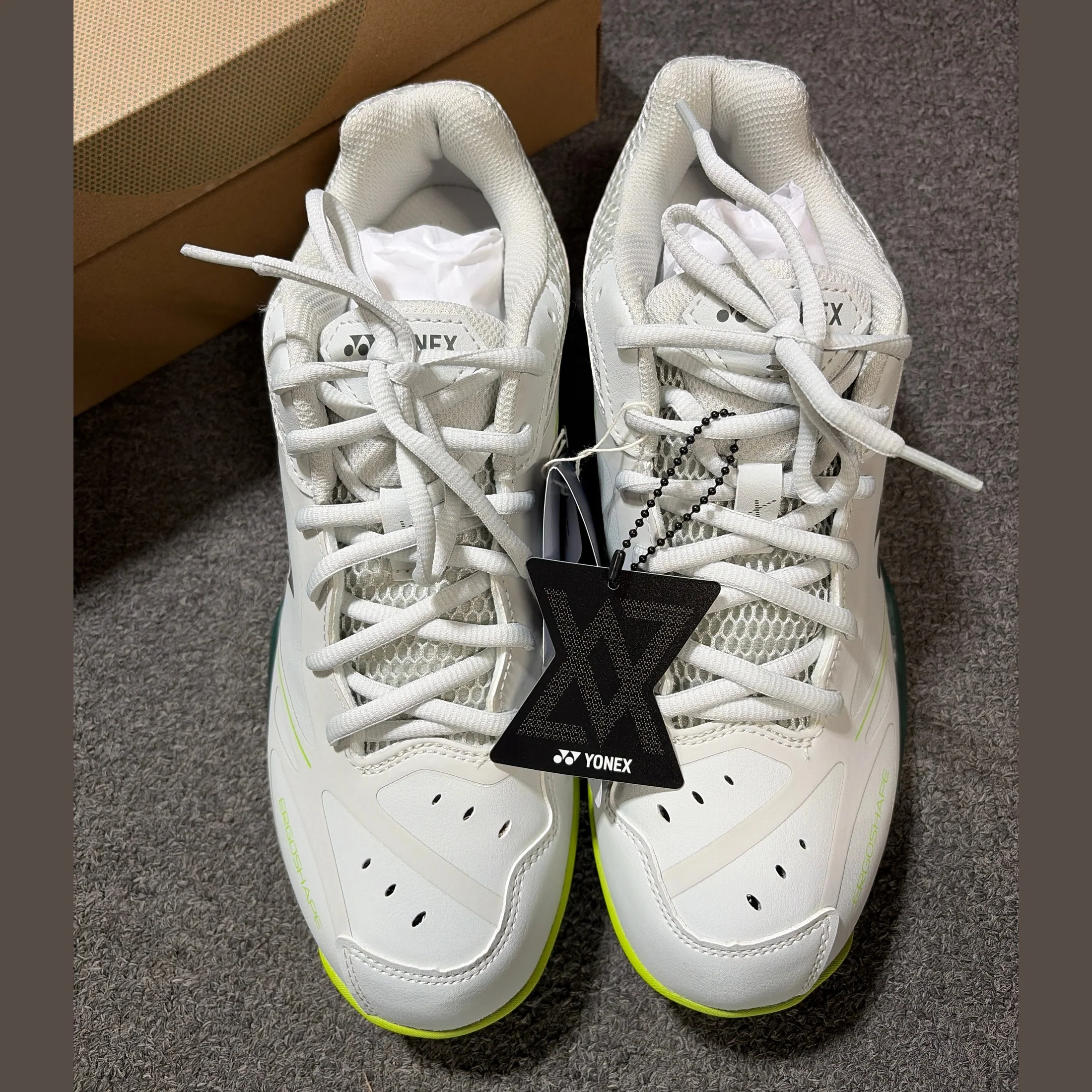 Yonex Power Cushion 65 X VA Badminton Shoes - Grayish Beige - Image 2