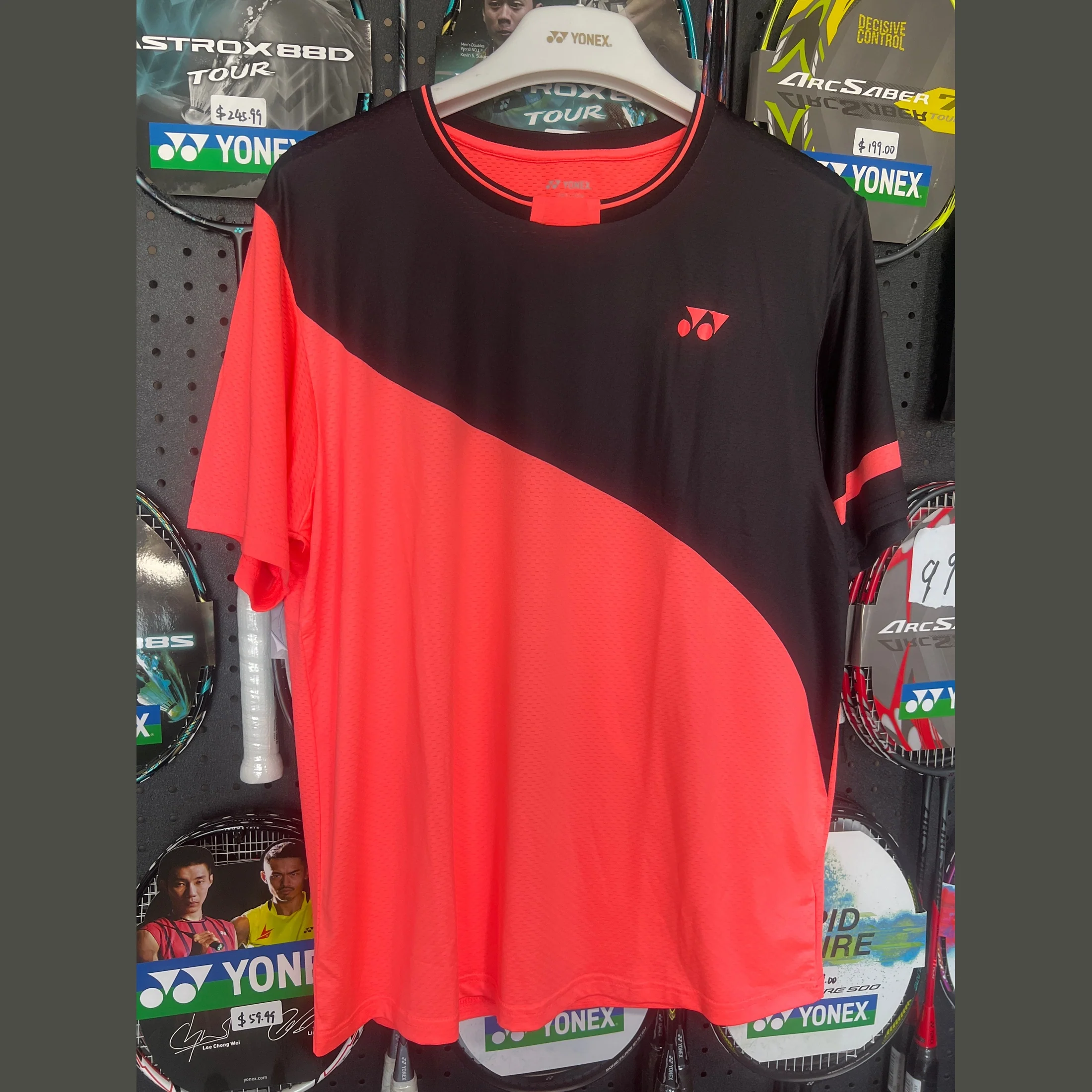 YONEX Badminton Sports Shirt Male O 110209BCR - Image 2
