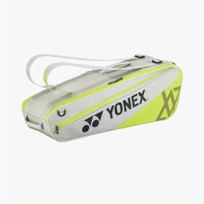 YONEX 2025 Club Racquet Bag VA (6pcs) for Badminton/Tennis - Grayish Beige BA52526VEX