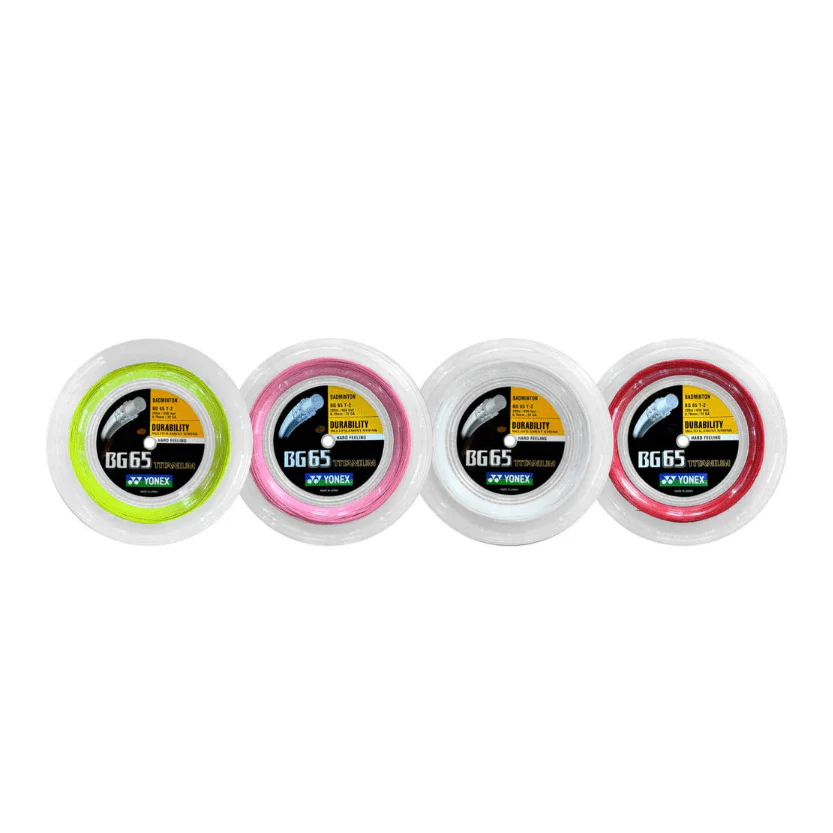 YONEX BG 65 Ti 200m Badminton String - White - Image 3