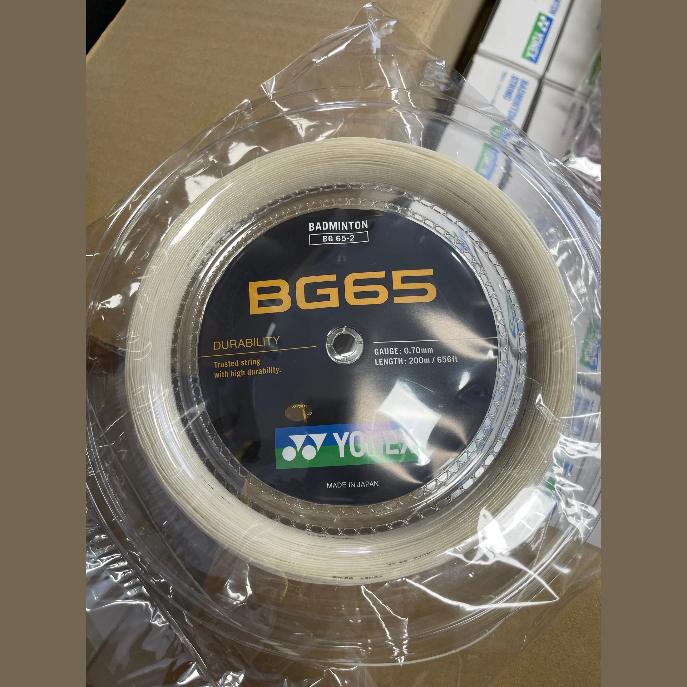YONEX BG65 String (200m Coil) BG65 Badminton String - White - Image 6