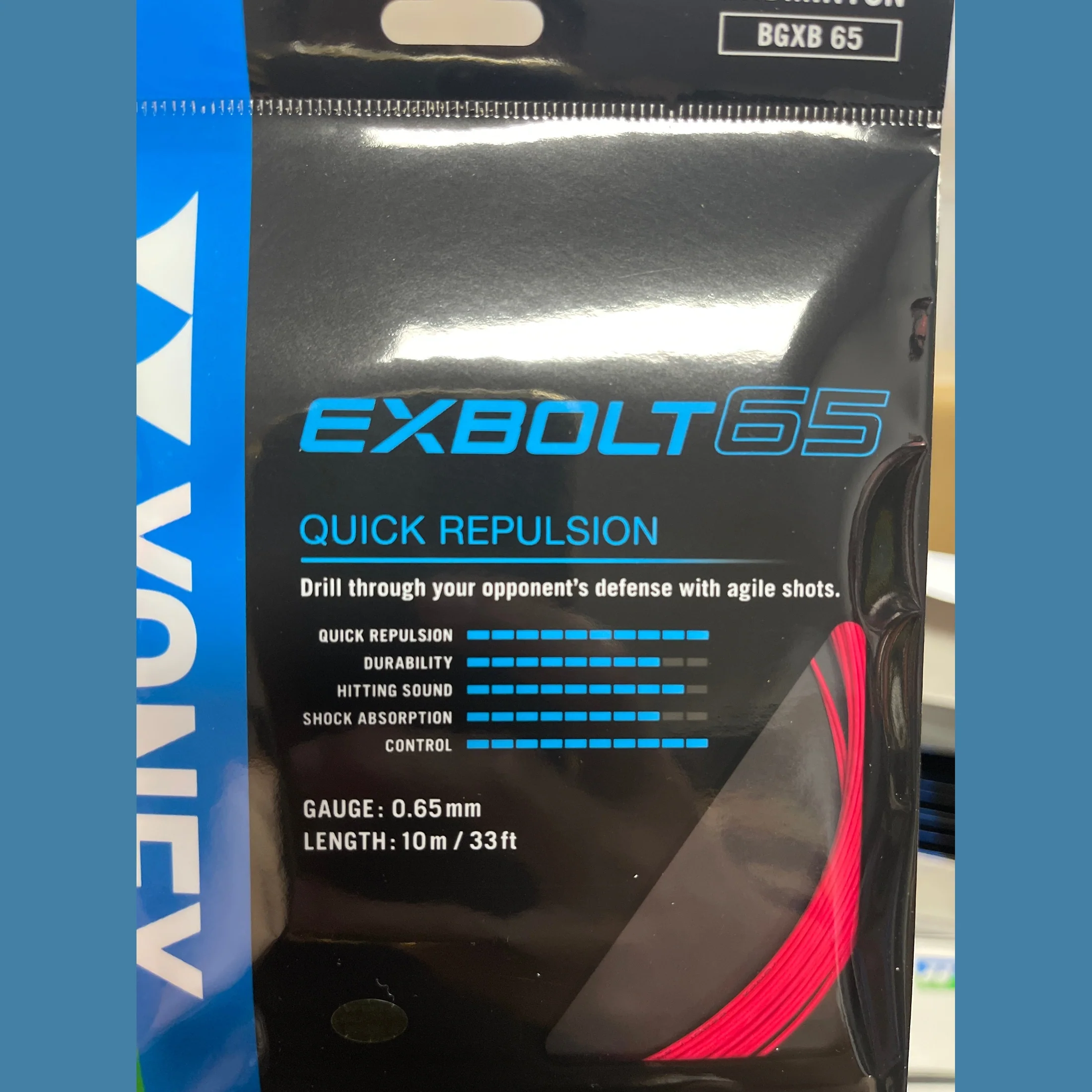 YONEX EXBOLT65 Badminton String - PURPLE - Image 5