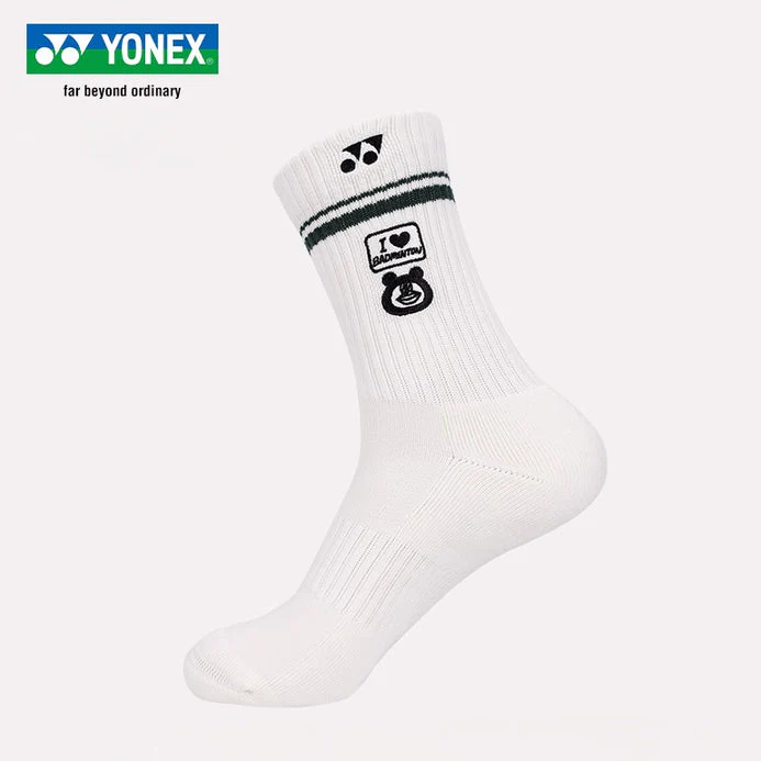 YONEX Men Badminton Sport Sock Badminton Apparel - White - Image 3