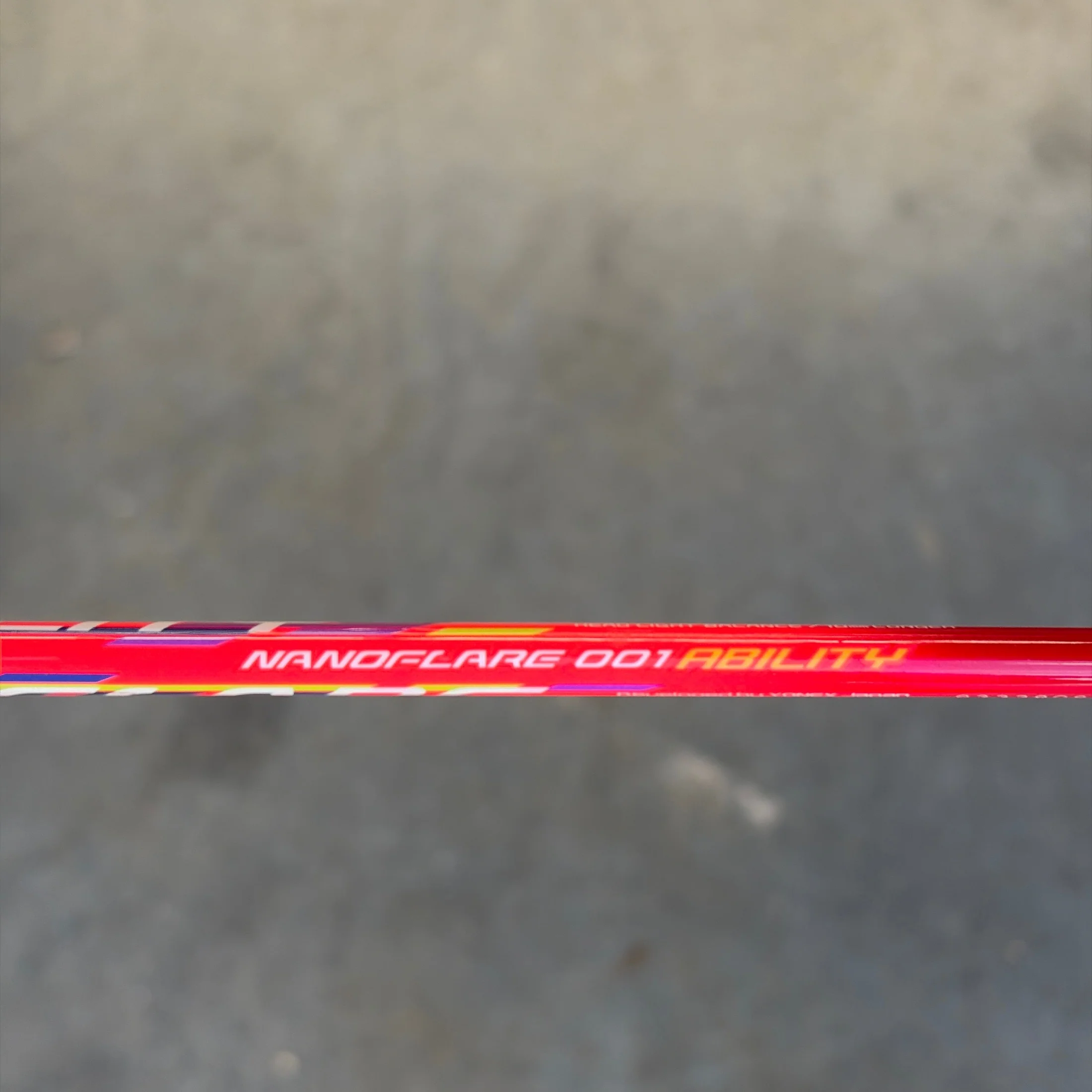 YONEX Nanoflare 001 Ability Badminton Racket Flash Red 5U*5 Strung - Image 2
