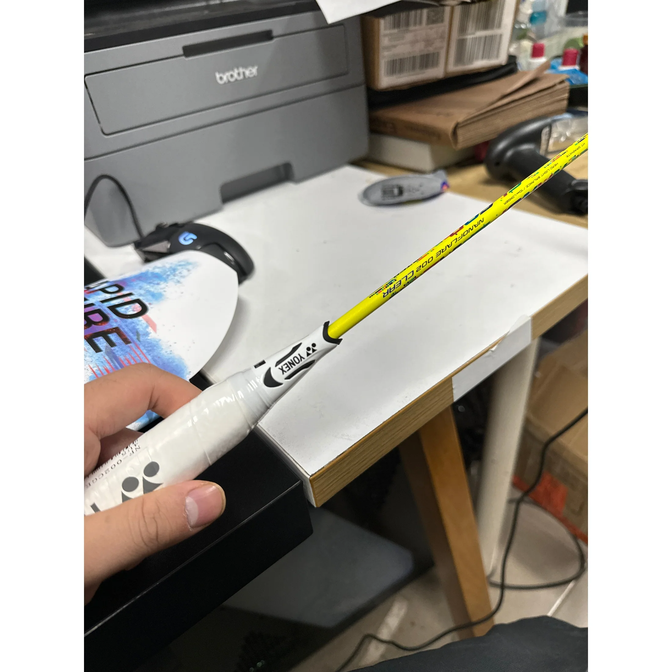 YONEX NANOFLARE 002 CLEAR 4UG5 Badminton Racket - Image 3