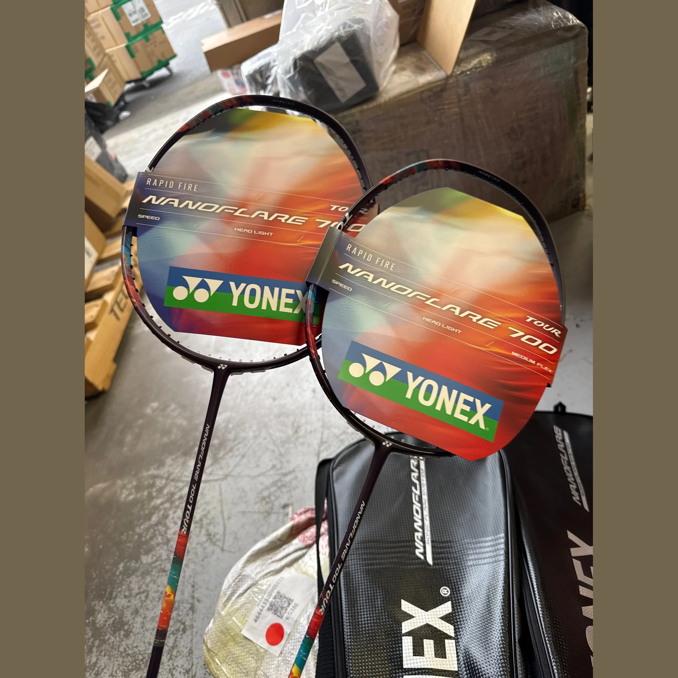YONEX Nanoflare 700 Tour (Dark Red)-4u6-Frame Badminton Racket