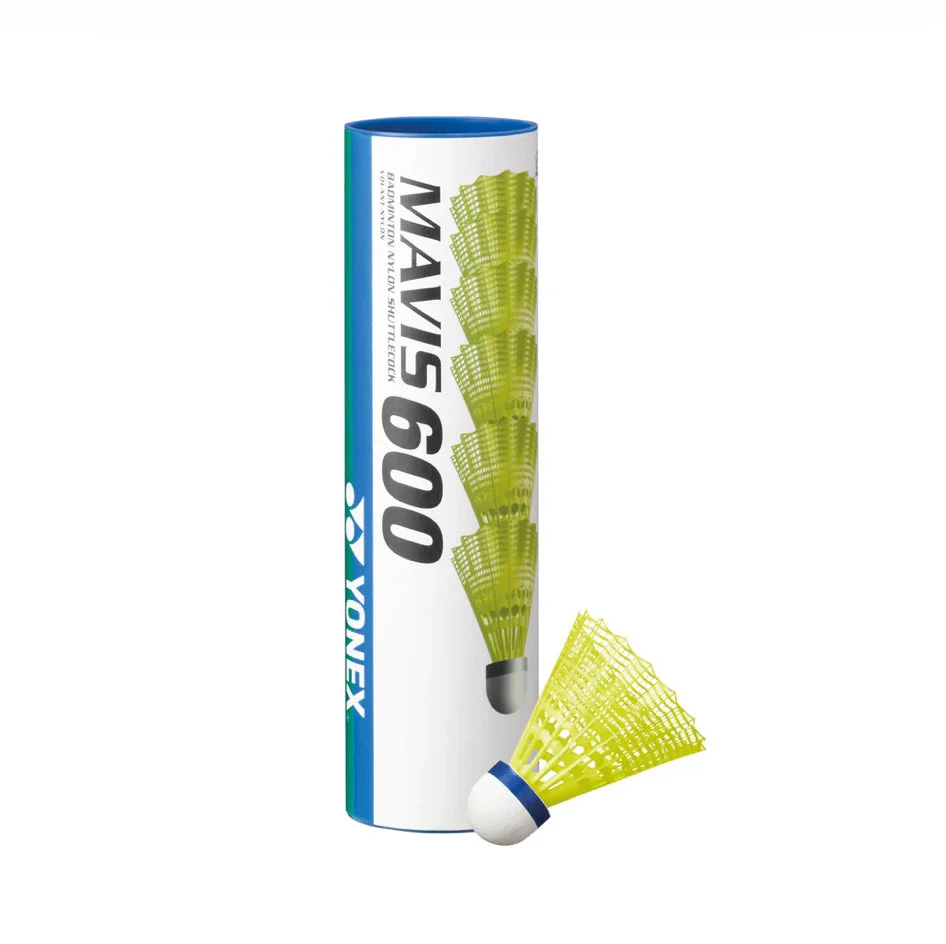 YONEX MAVIS 600 Badminton Nylon Shuttlecock 6PCS - WHITE - Image 3