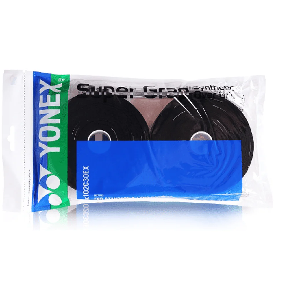 YONEX Super Grap AC102C30EX /AC102C30EX (30 Wraps) multiple colors Racket Grip - BLACK - Image 4