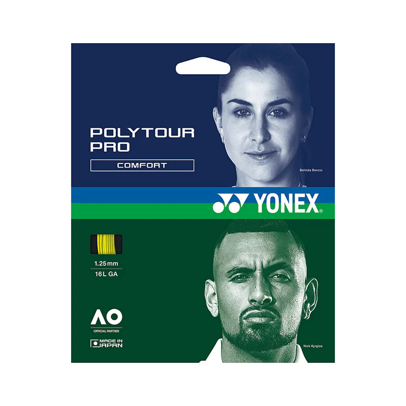 Yonex Tennis Racket String POLYTOUR PRO 115/120/125/130 Badminton Racket - Yellow