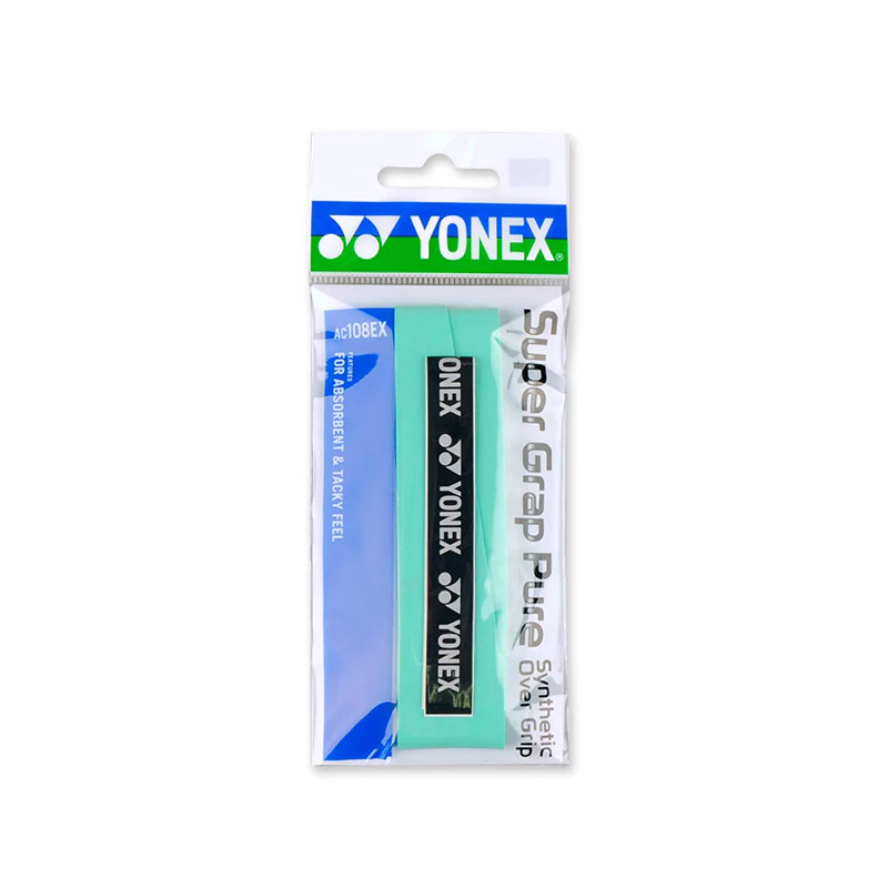 YONEX Badminton Tennis Racket Super Grip Tape(1 wrap)AC108ex - Black / White - Image 12
