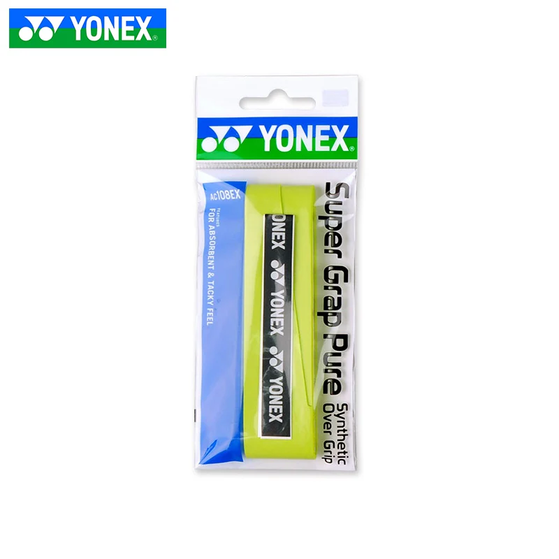 YONEX Badminton Tennis Racket Super Grip Tape(1 wrap)AC108ex - Black / White - Image 7