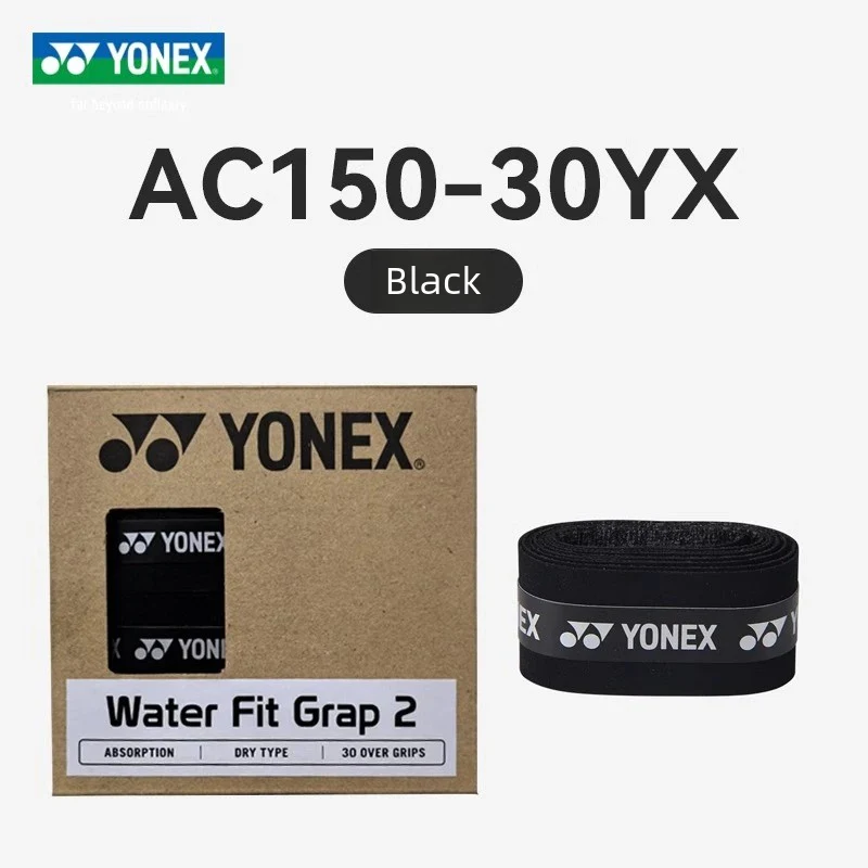 Yonex AC150 AC153 AC154 Wet Tacky Racket Grip Matte Texture Dry & Fresh, Non-Slip Overgrip Badminton Racket - black - Image 5