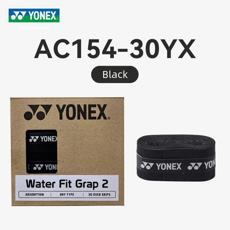 Yonex AC150 AC153 AC154 Wet Tacky Racket Grip Matte Texture Dry & Fresh, Non-Slip Overgrip Badminton Racket - black - Image 9